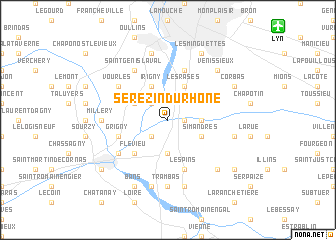 map of Sérézin-du-Rhône