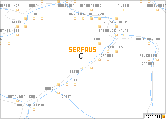 map of Serfaus