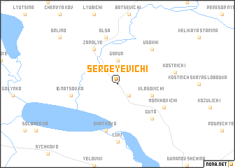 map of Sergeyevichi