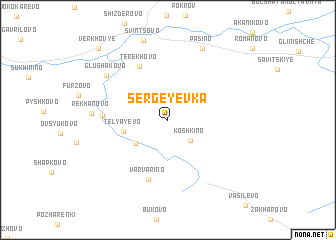 map of Sergeyevka