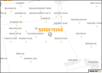 map of Sergeyevka