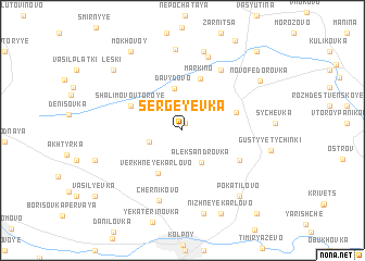 map of Sergeyevka