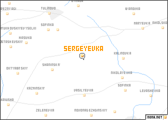 map of Sergeyevka