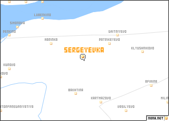 map of Sergeyevka