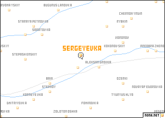 map of Sergeyevka