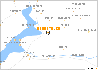 map of Sergeyevka