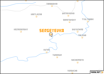 map of Sergeyevka