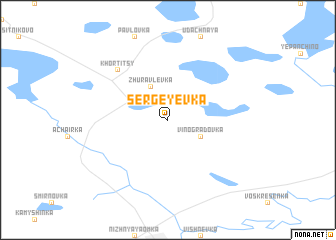 map of Sergeyevka