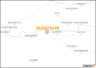 map of Sergeyevka