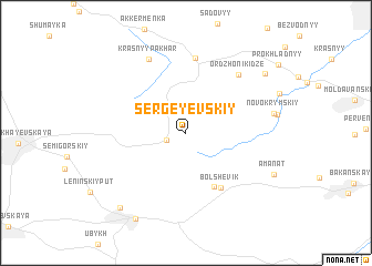 map of Sergeyevskiy