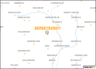 map of Sergeyevskiy