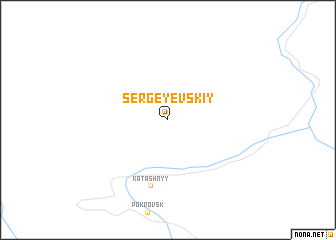 map of Sergeyevskiy