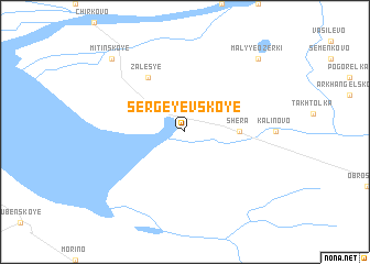 map of Sergeyevskoye