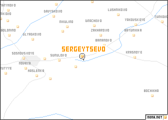 map of Sergeytsevo