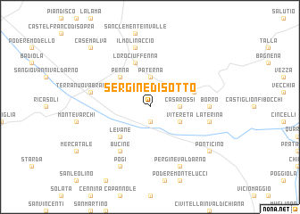 map of Sergine di Sotto