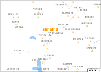 map of Sergino