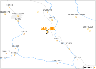 map of Sergino