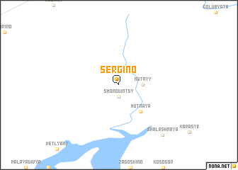 map of Sergino