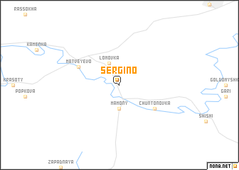 map of Sergino