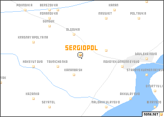 map of Sergiopol\