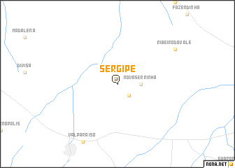 map of Sergipe