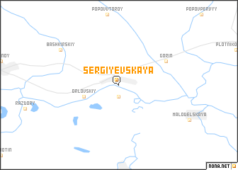 map of Sergiyevskaya