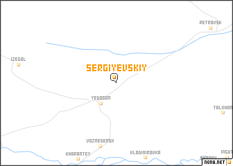 map of Sergiyevskiy