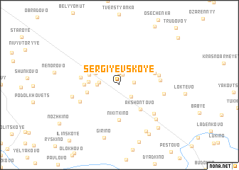 map of Sergiyevskoye