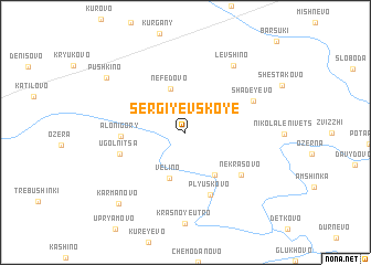 map of Sergiyevskoye