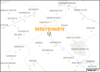 map of Sergiyevskoye