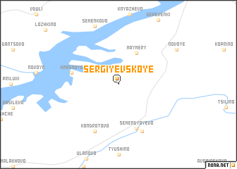 map of Sergiyevskoye