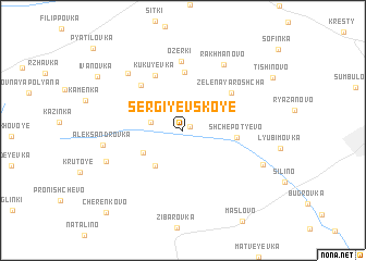 map of Sergiyevskoye