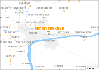 map of Sergiyevskoye