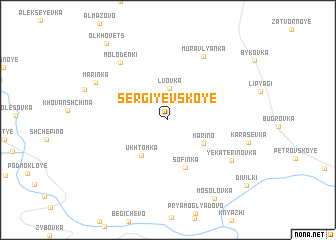 map of Sergiyevskoye