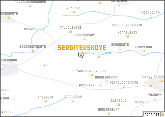 map of Sergiyevskoye