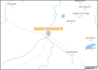 map of Sergiyevskoye