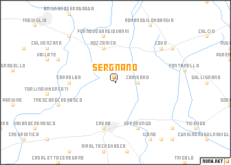 map of Sergnano