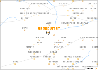 map of Sergovitsy