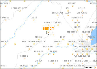 map of Sergy