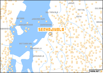 map of Ser Hājīwāla