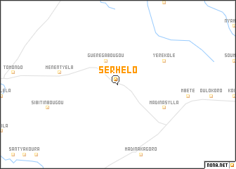 map of Serhélo