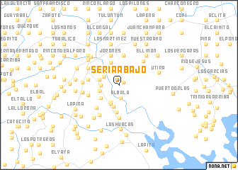 map of Seria Abajo