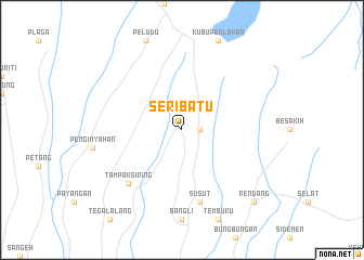 map of Seribatu