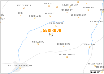 map of Serikovo