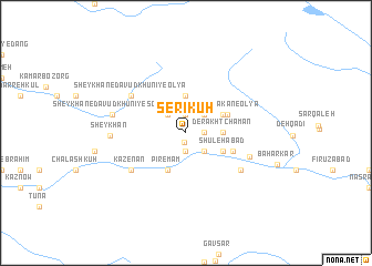 map of Serī Kūh