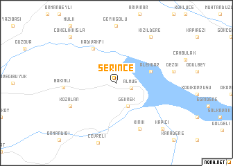 map of Serince