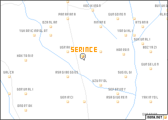 map of Serince