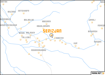 map of Serīzjān