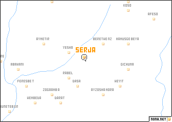 map of Serja