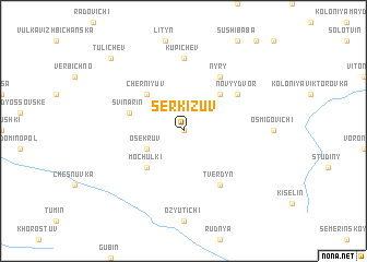 map of Serkizuv